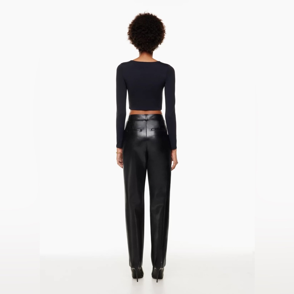 Babaton Black Command Leather Pants - image 3